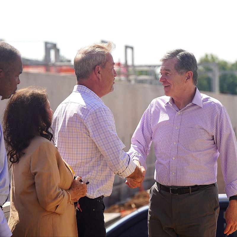 Gov. Cooper in Clayton