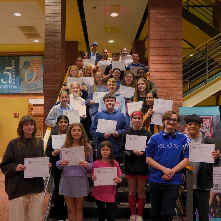 Clayton Art Festival Award Winners with Councilmember Porter Casey