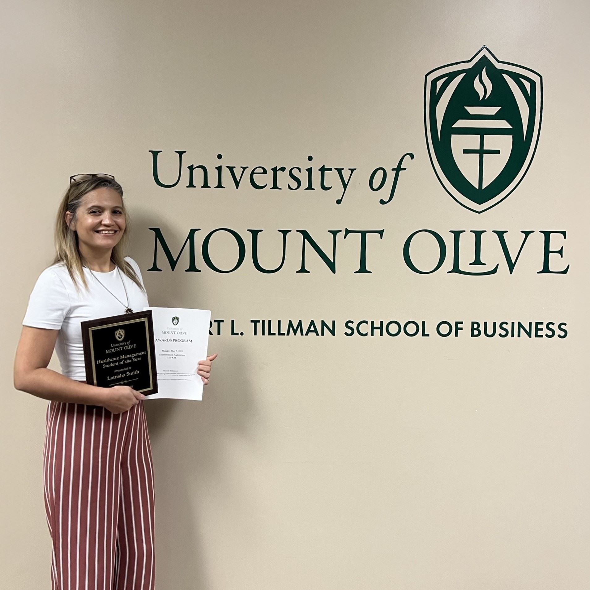 Trisha Smith Mount Olive Student of the Year