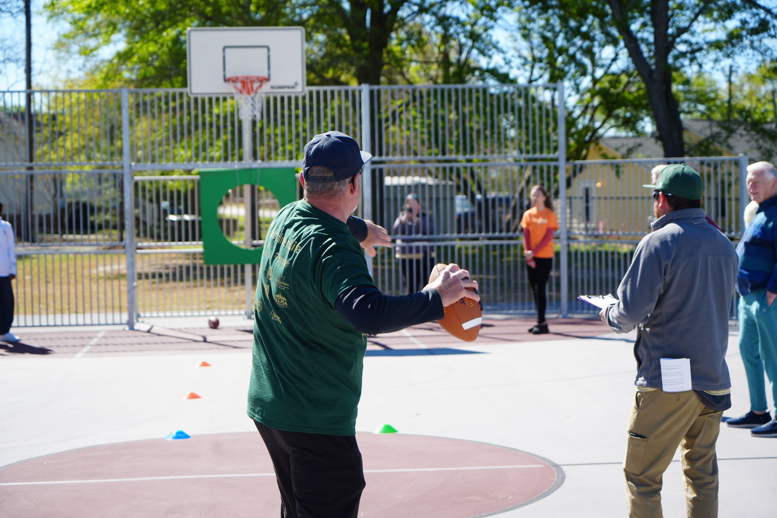 Senior Games - Football Toss